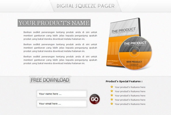 Product picture HOT ITEM!!! Professional Squeeze Page Design + MRR License